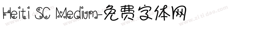 Heiti SC Medium字体转换